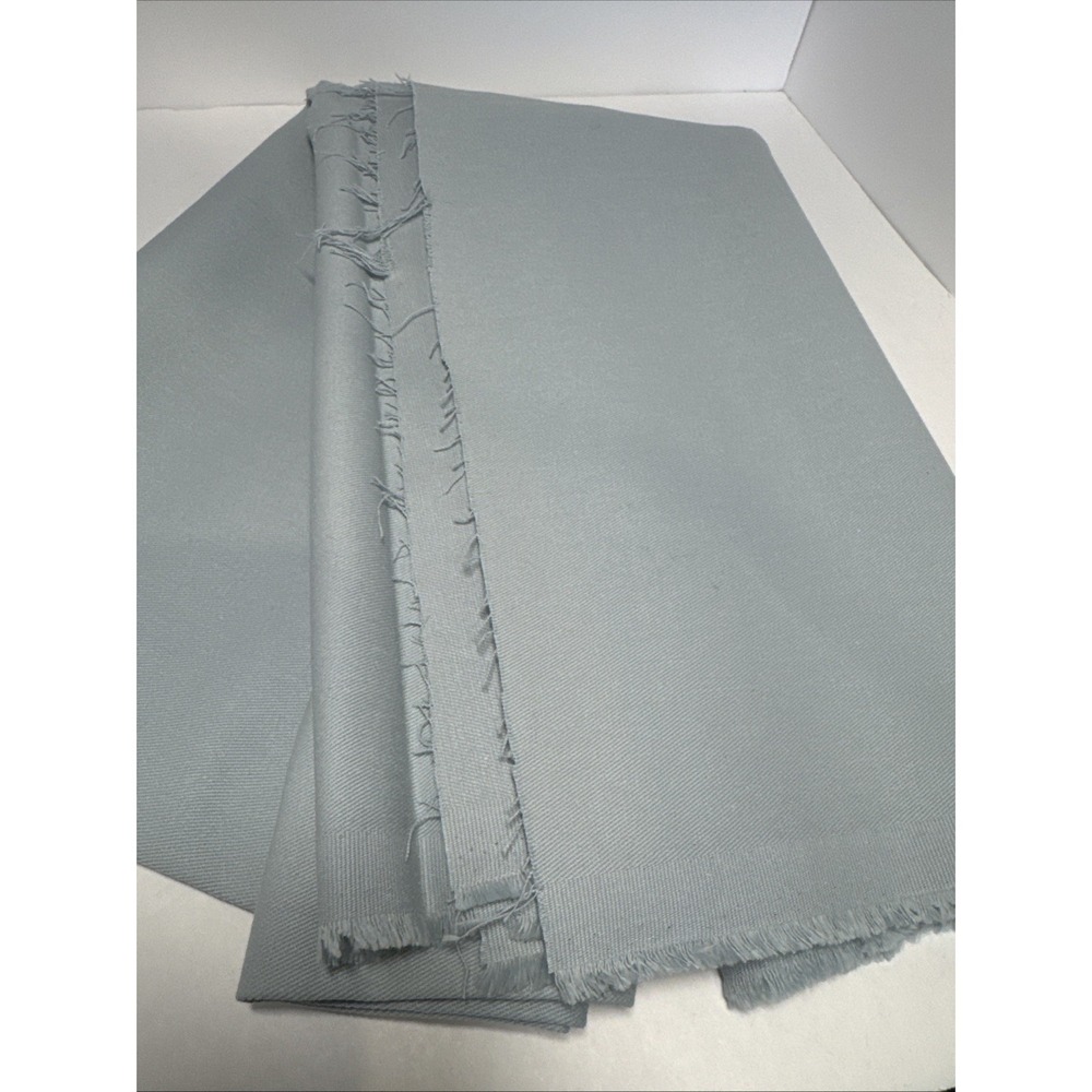 VTG‎ light Blue Solid Cotton Blend Stretch Denim Fabric 1+ Yd Apparel 55" W